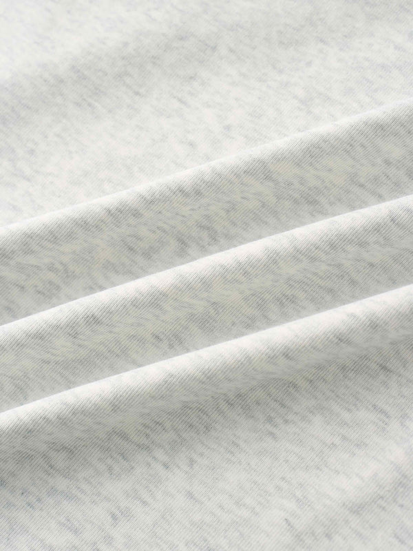 Basic High V Tee Long Sleeve-Heathered Grey
