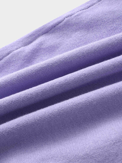 5 Bow Crop Cardigan-Lavender