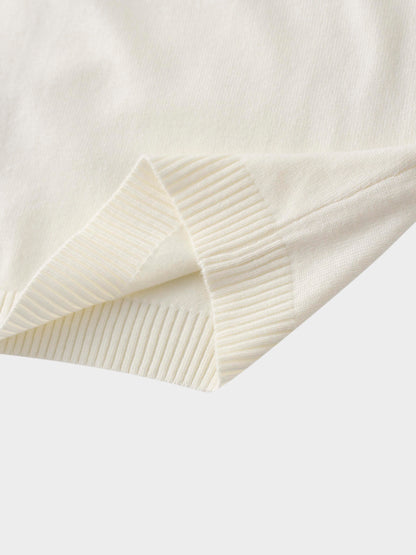 5 Bow Crop Cardigan-Ivory