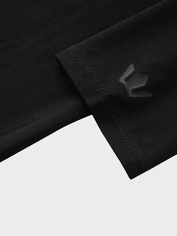ZIP UP HOODIE-BLACK