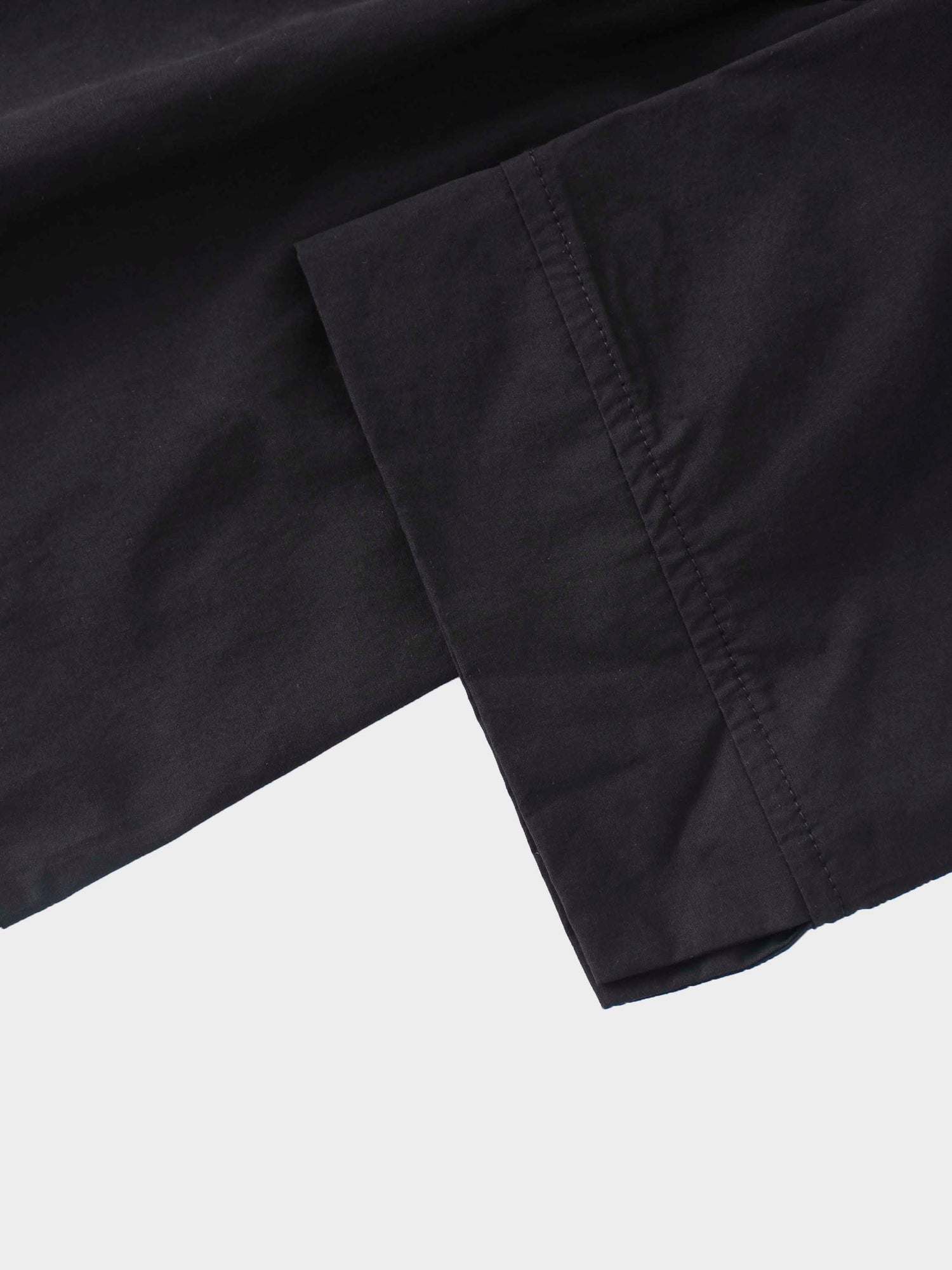 Elastic Waist Tiered Shirtdress-Black