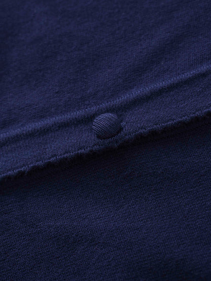 Embellished Cluster Crop Cardigan-Navy