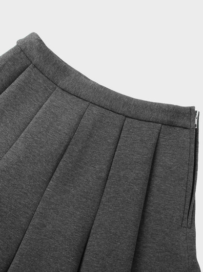 Short Flare Skirt 24"-Grey