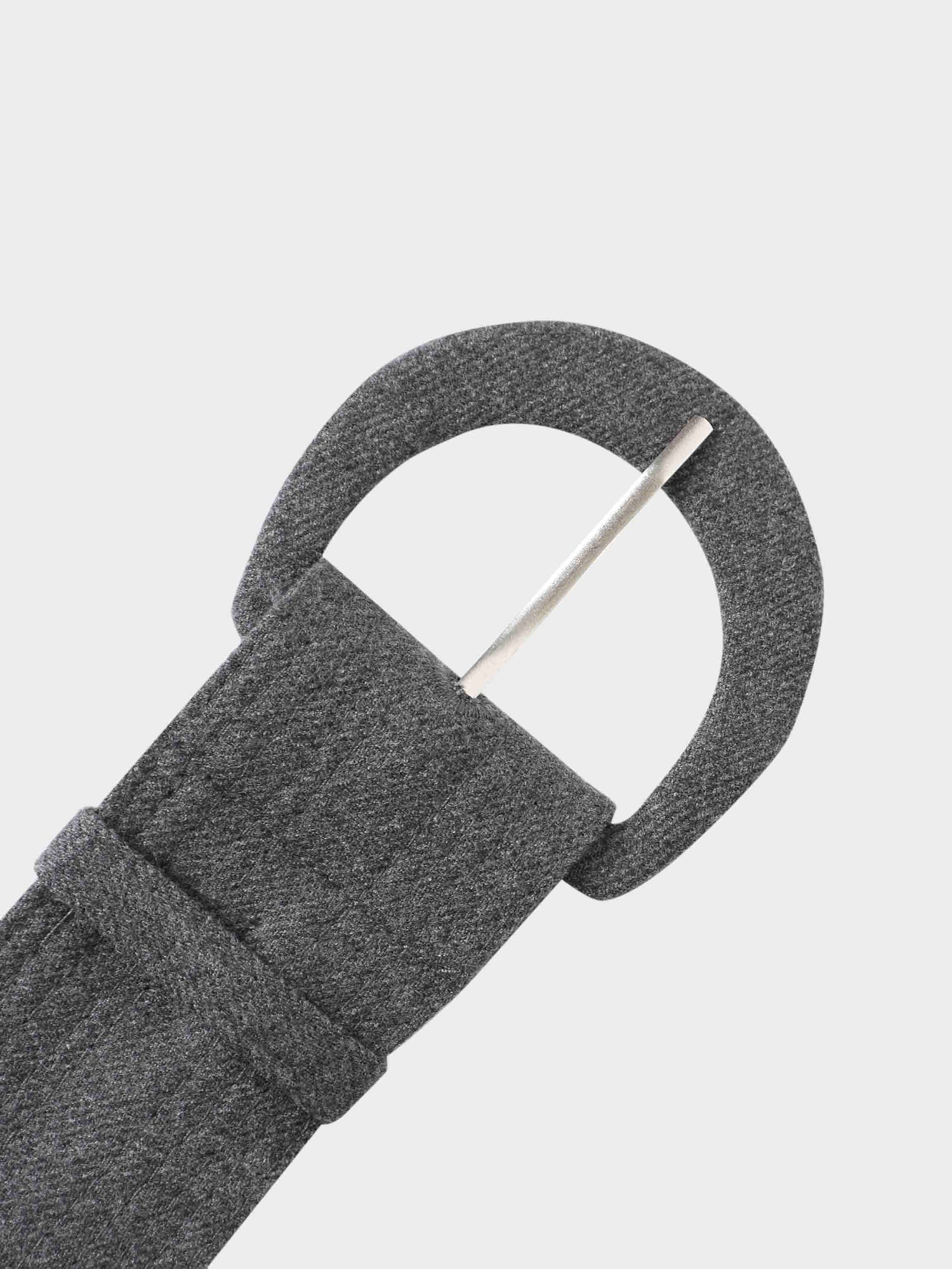 Belted Pocket Jumper-Grey