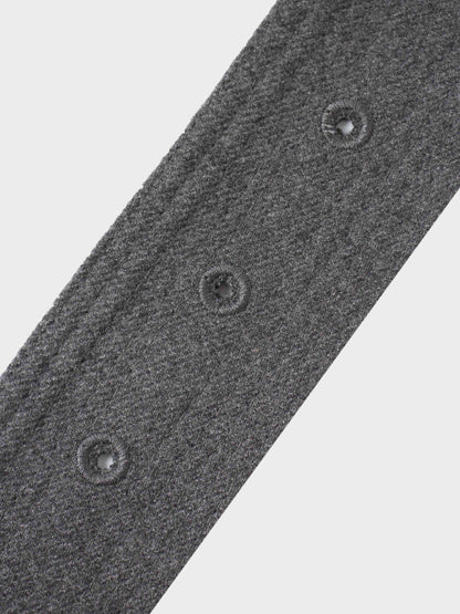 Belted Pocket Jumper-Grey