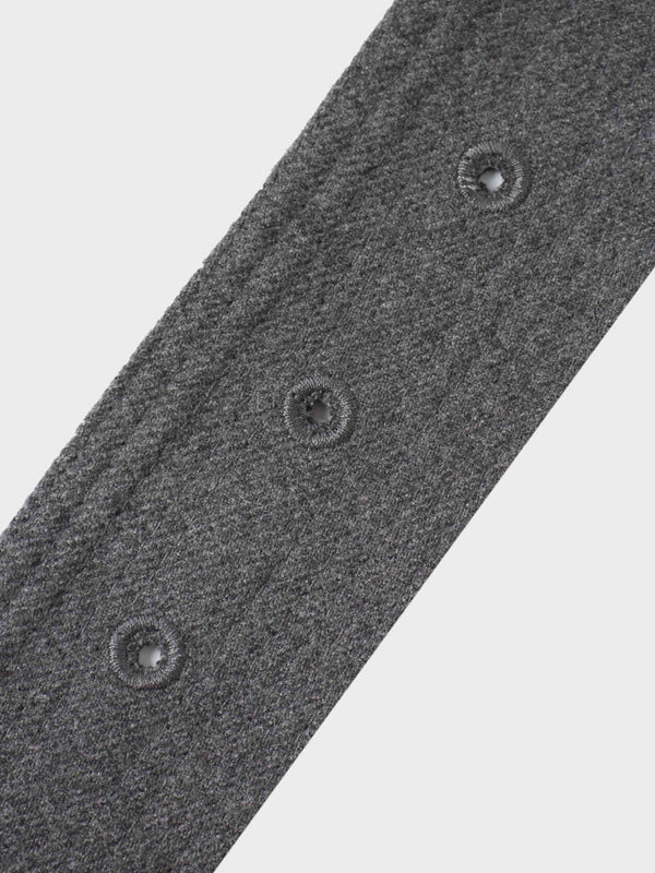 Belted Pocket Jumper-Grey