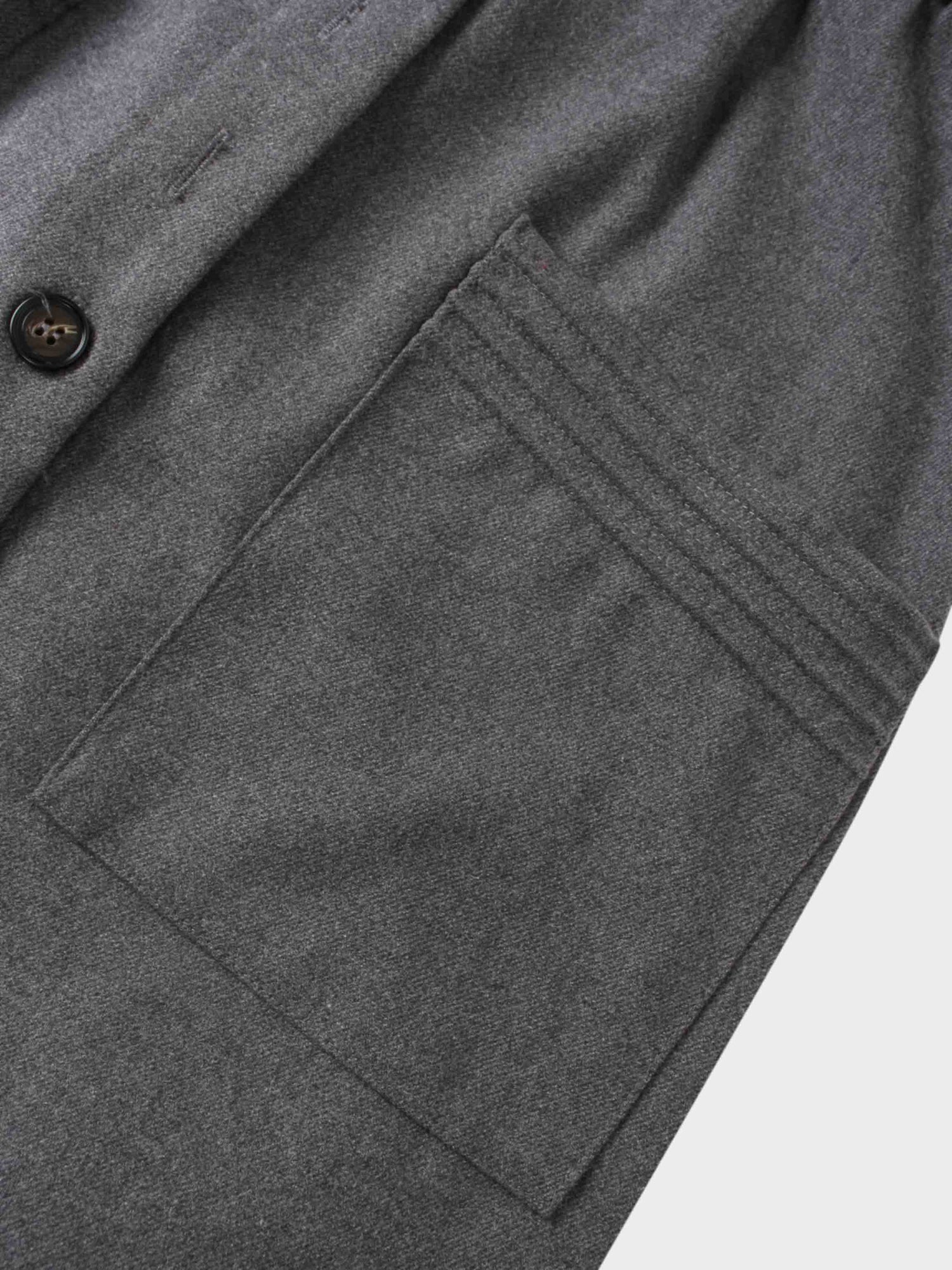 Belted Pocket Jumper-Grey
