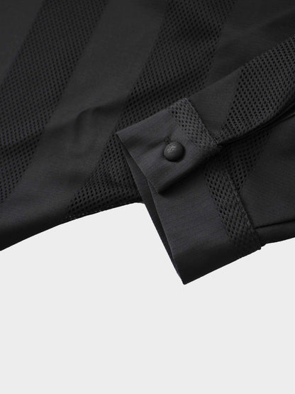 Perforated Blouse-Black