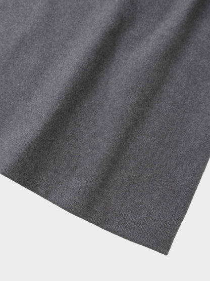 Belted Pocket Jumper-Grey