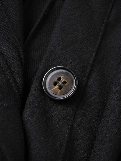 Stitch Down Pleat Jumper-Black