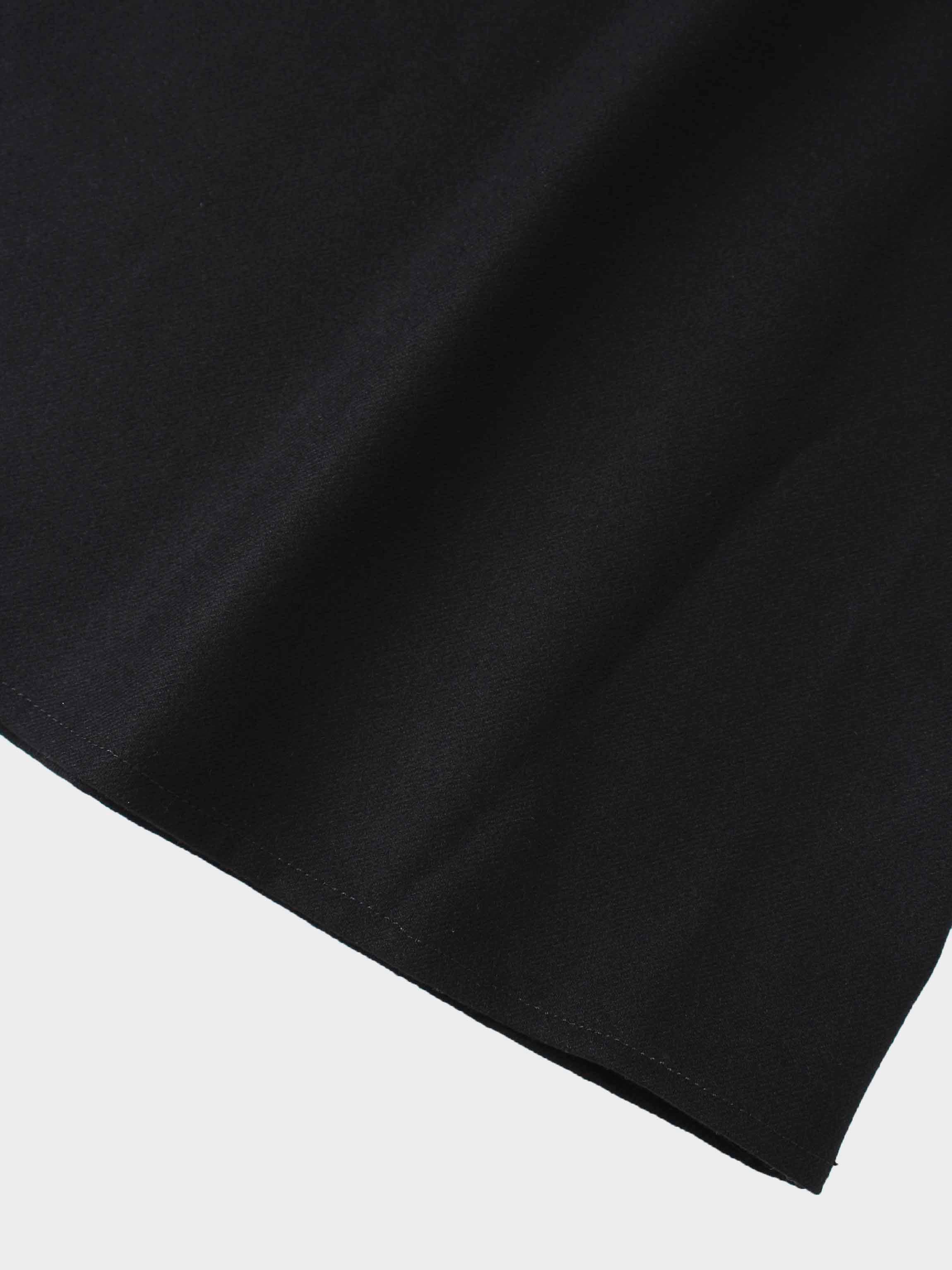 Stitch Down Pleat Jumper-Black