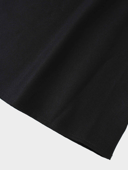 Stitch Down Pleat Jumper-Black