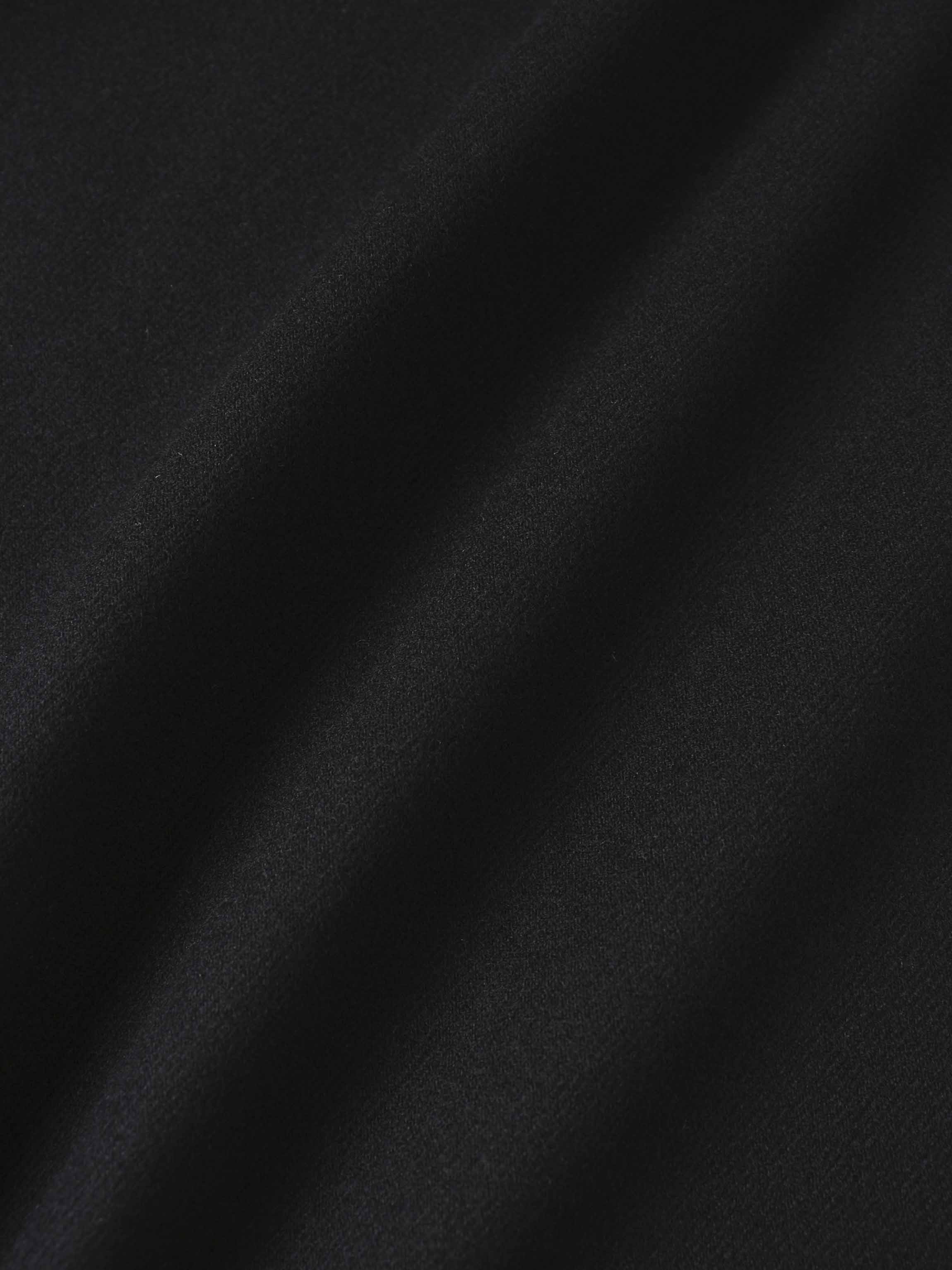 Stitch Down Pleat Jumper-Black