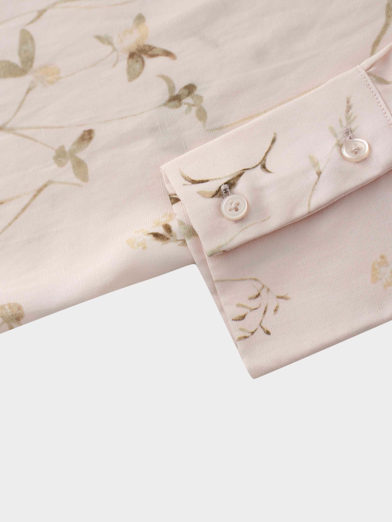 Double Ruffle Blouse-Pink Floral