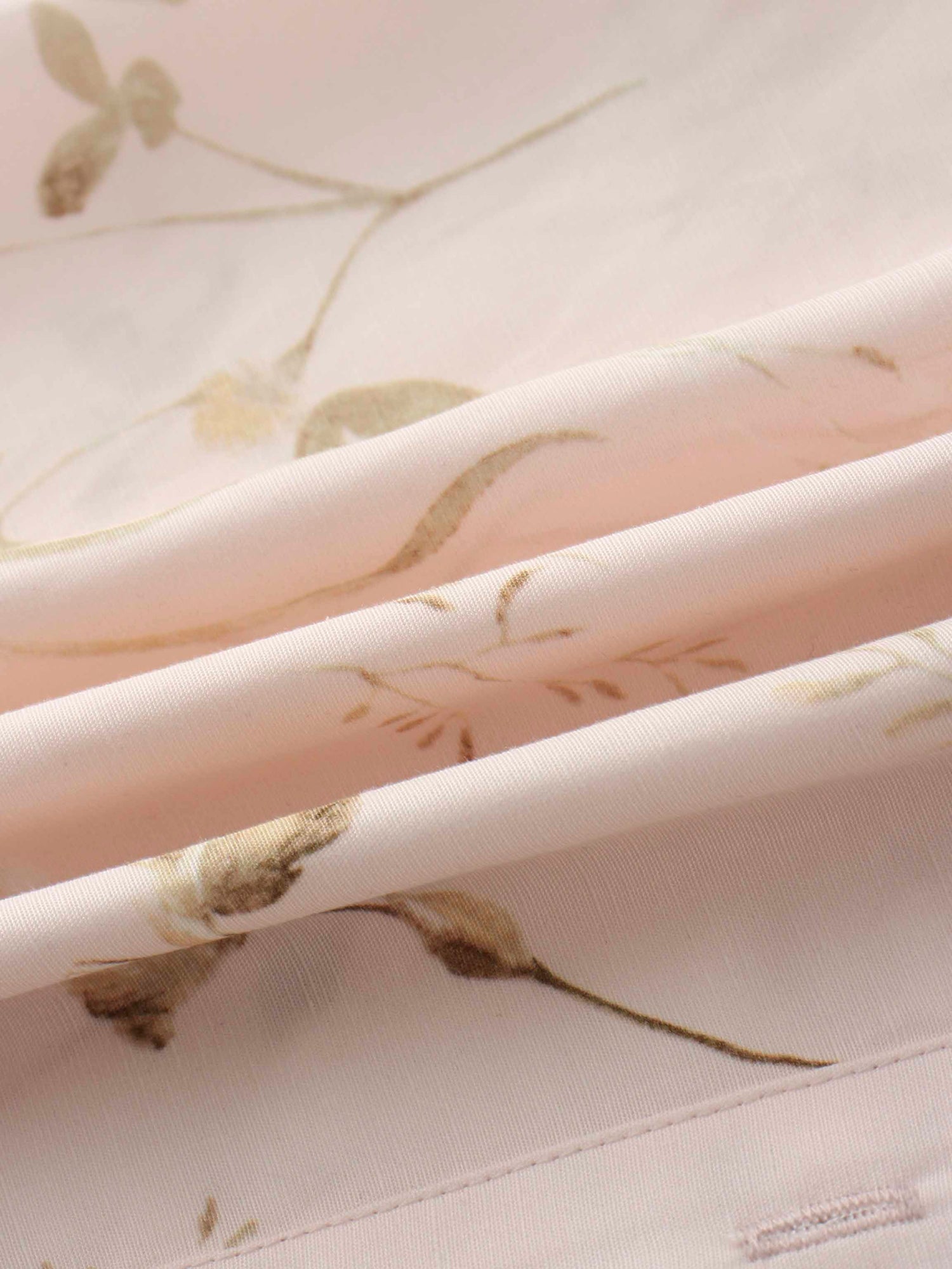 Double Ruffle Blouse-Pink Floral