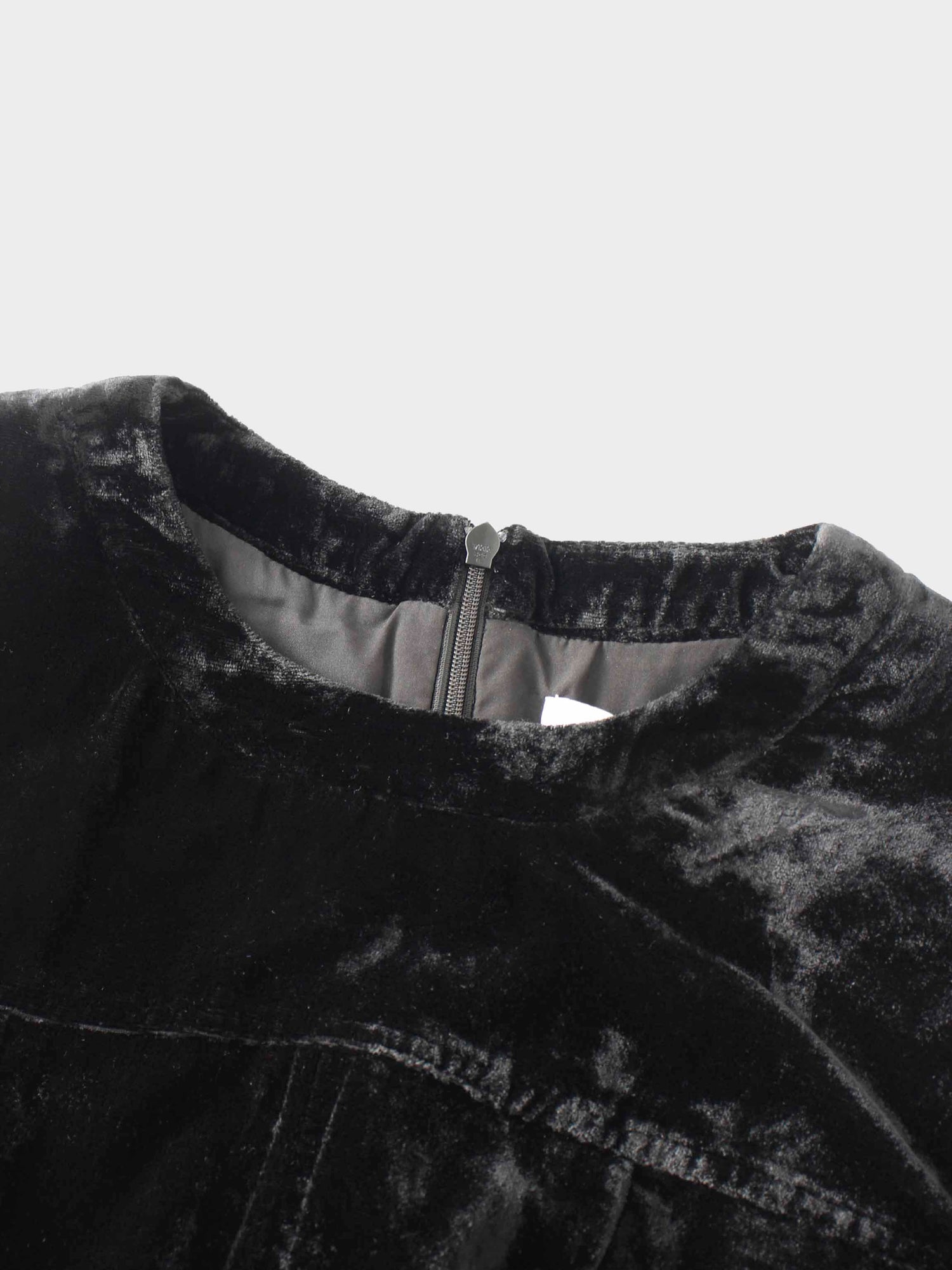 Velvet Flare Dress-Black