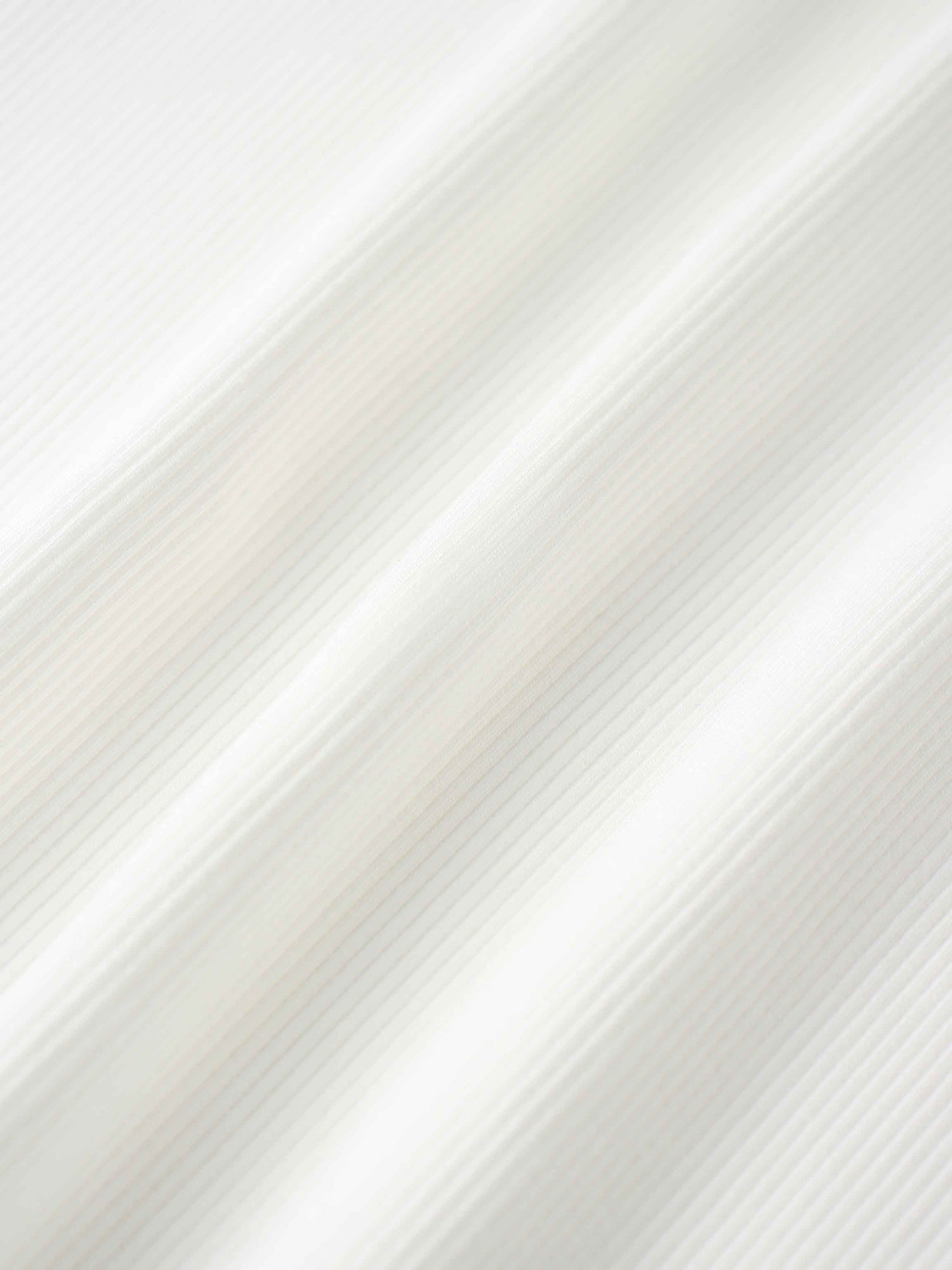 Soft Ribbed High V Tee-White