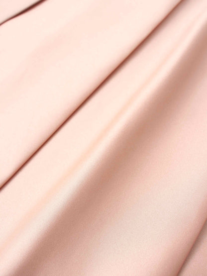 Lux Satin Pleated Skirt 37"-Blush