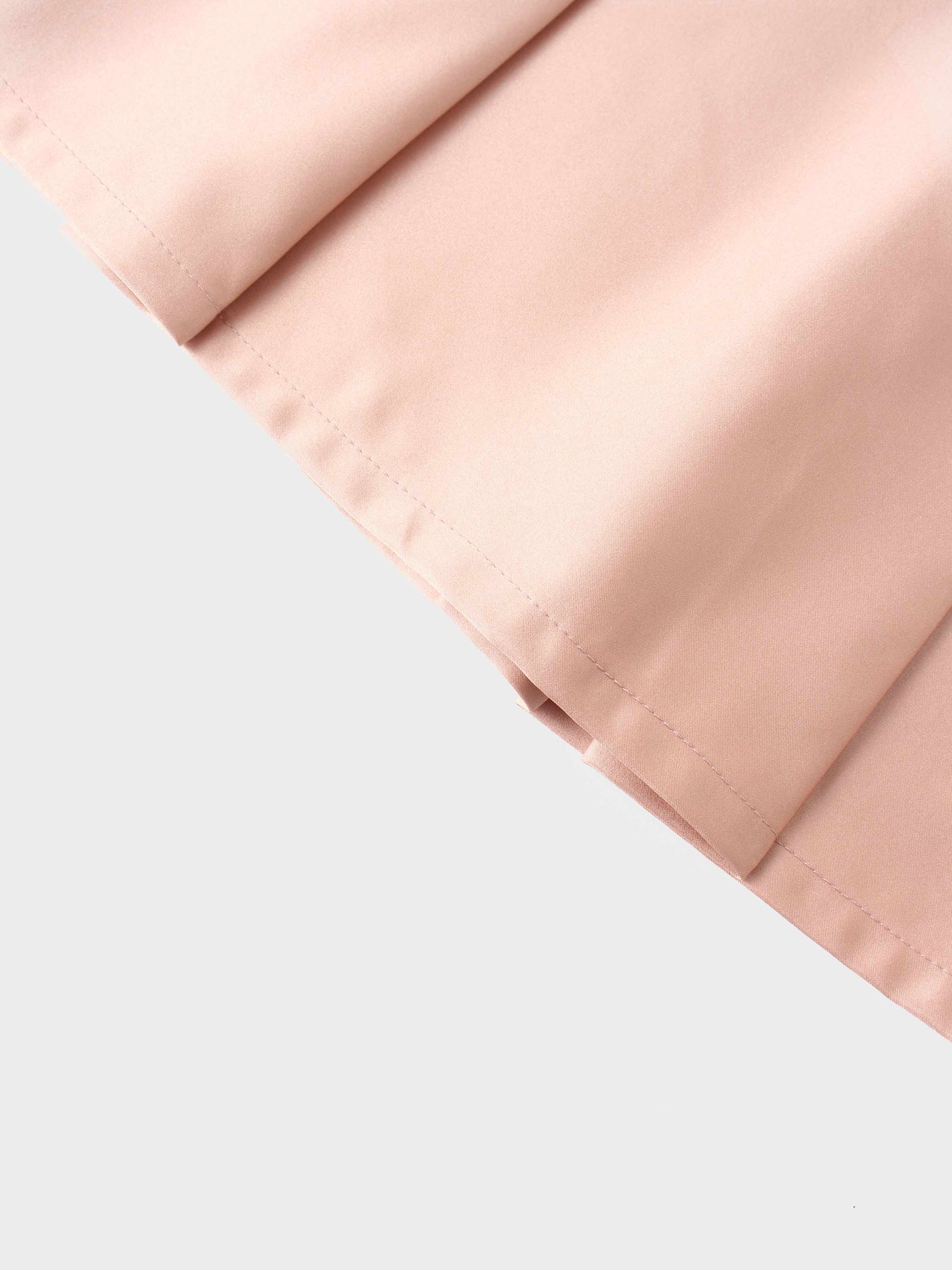 Lux Satin Pleated Skirt 37&quot;-Blush