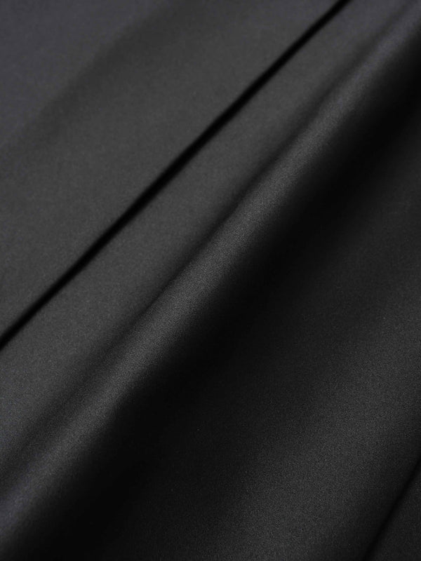 Lux Satin Pleated Skirt 37"-Black