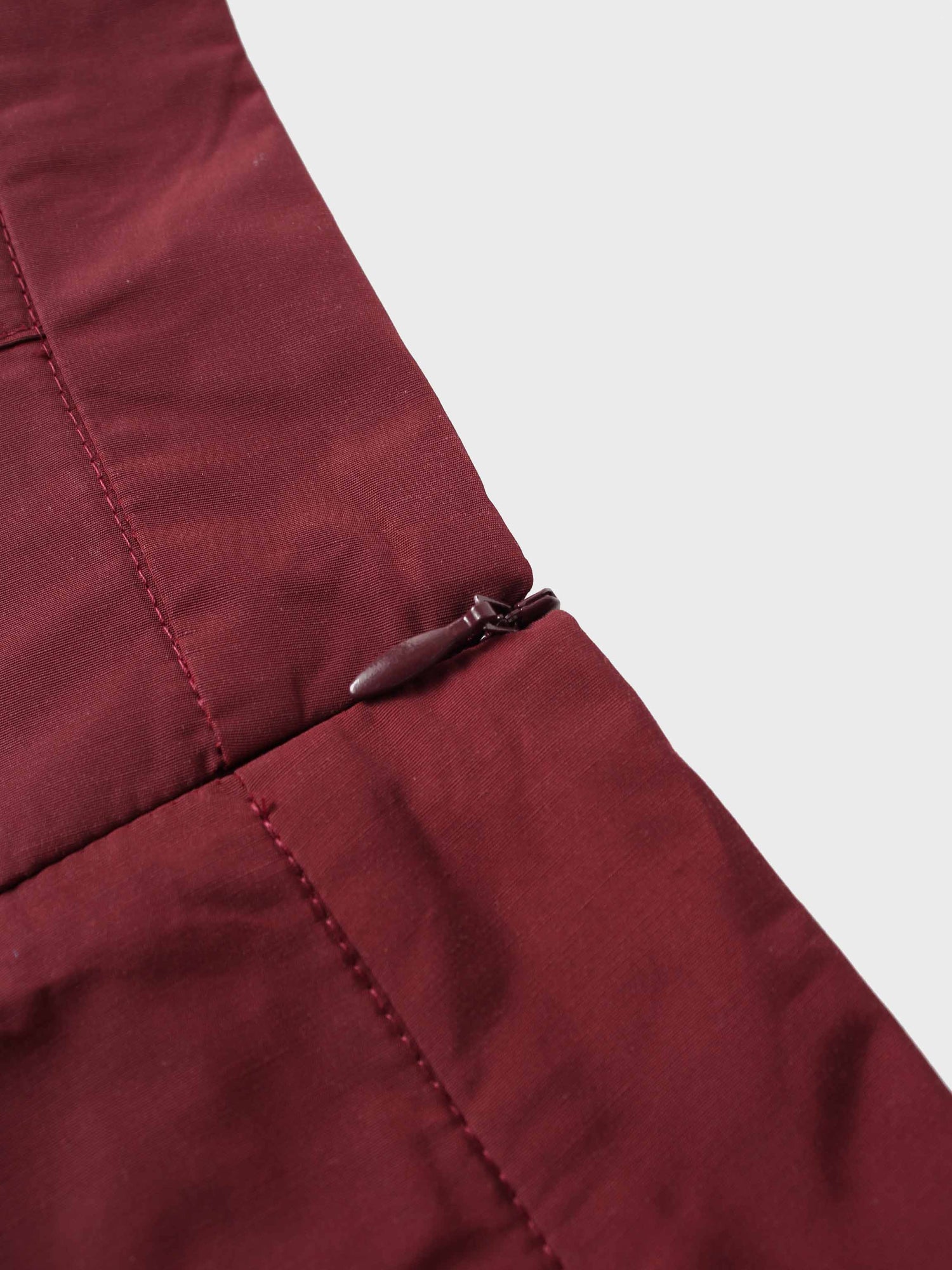 Taffeta Pleat Skirt 26&quot;-Burgundy