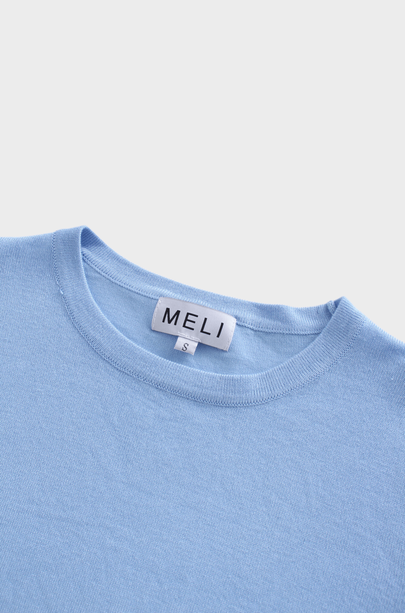 Basic Crew Sweater 3Q-Periwinkle