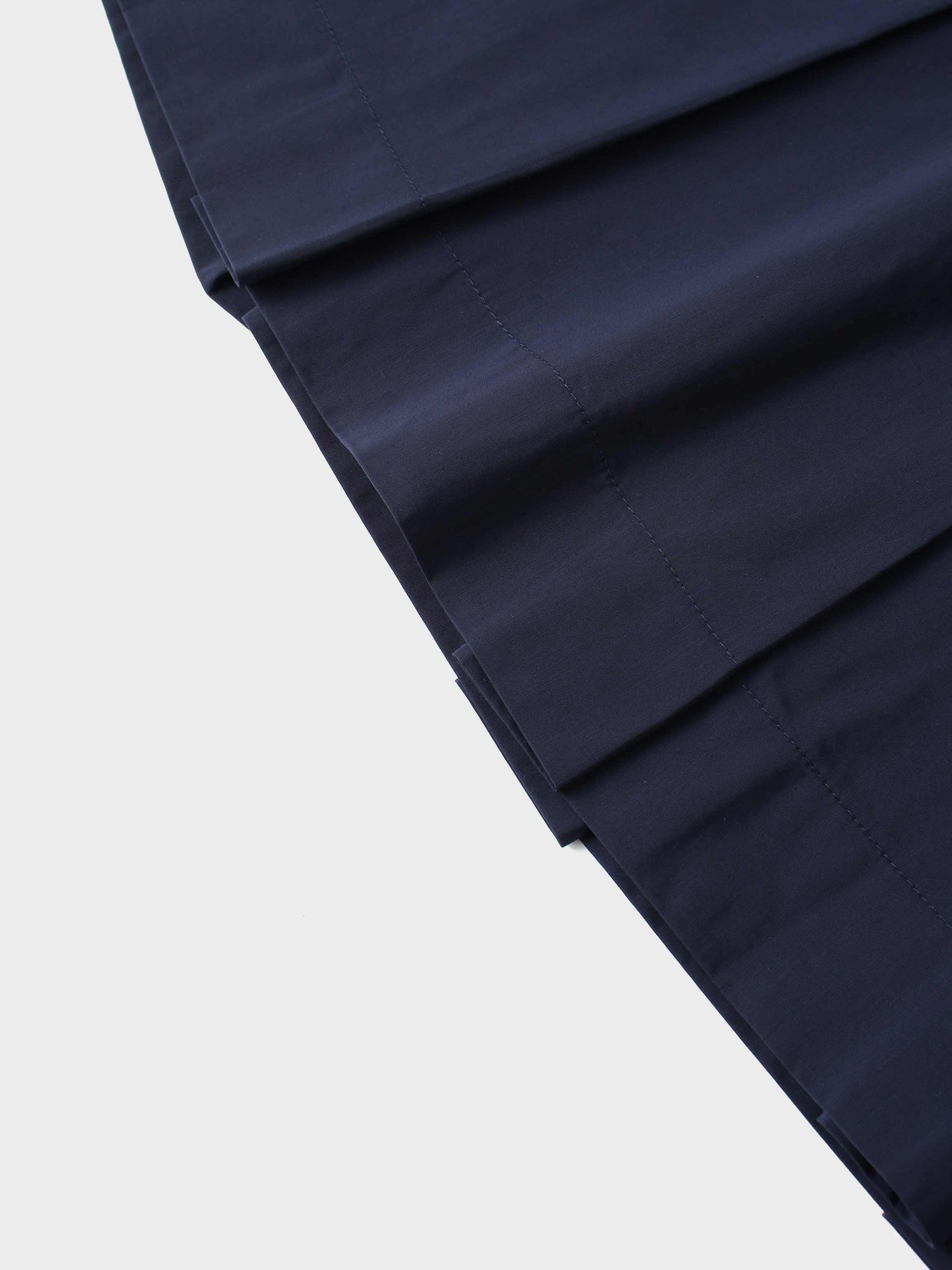 Taffeta Pleat Skirt 26&quot;-Navy