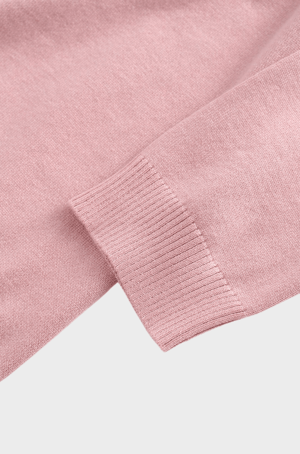 Basic Crew Sweater 3Q-Mauve