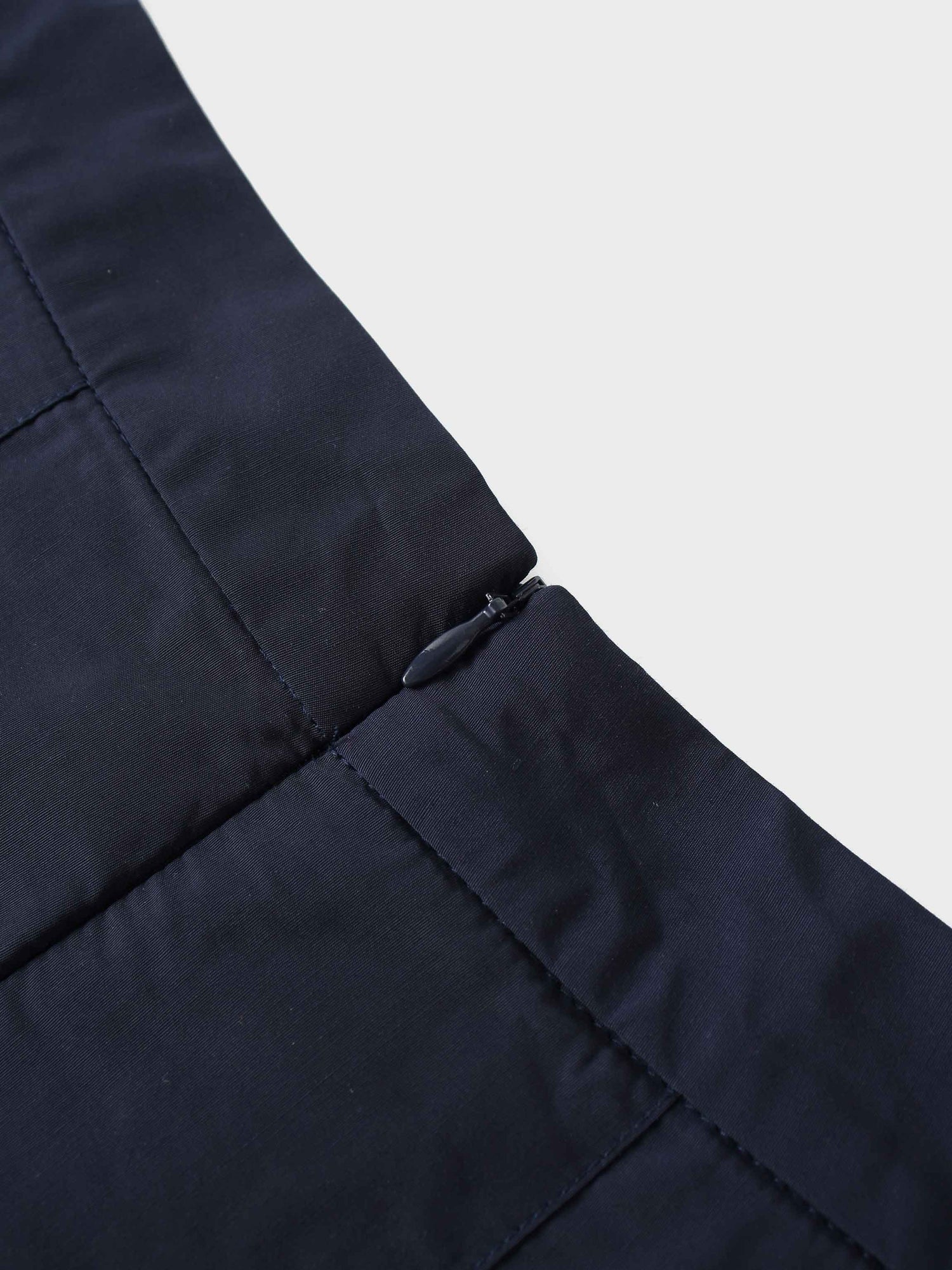 Taffeta Pleat Skirt 26&quot;-Navy