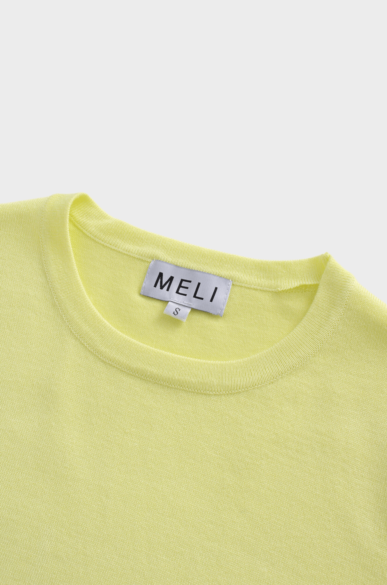 Basic Crew Sweater 3Q-Yellow