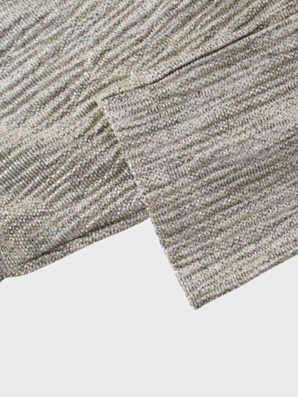 Shimmer Front Knot Pleat Dress 50"-Gold
