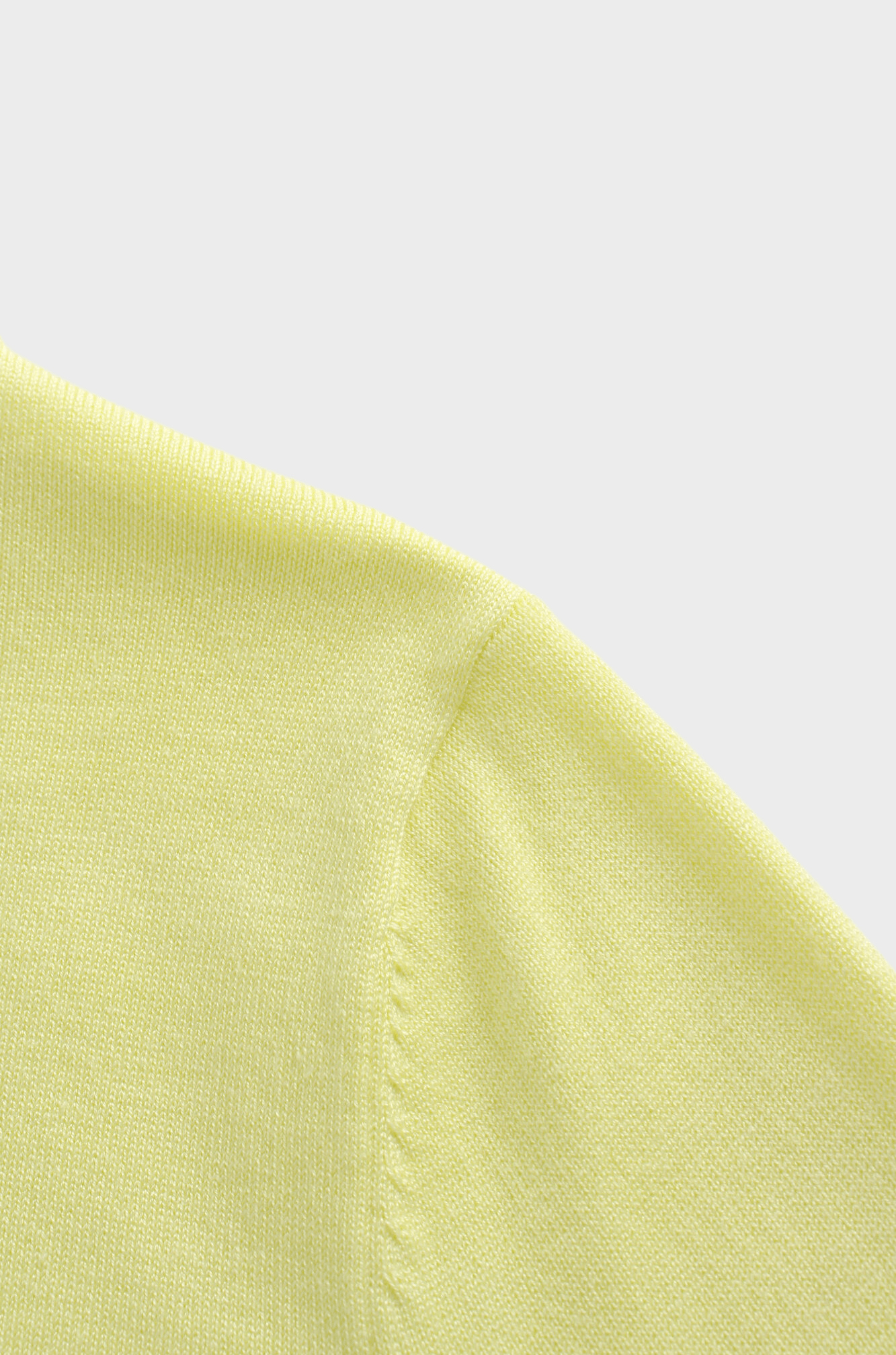 Basic Crew Sweater 3Q-Yellow