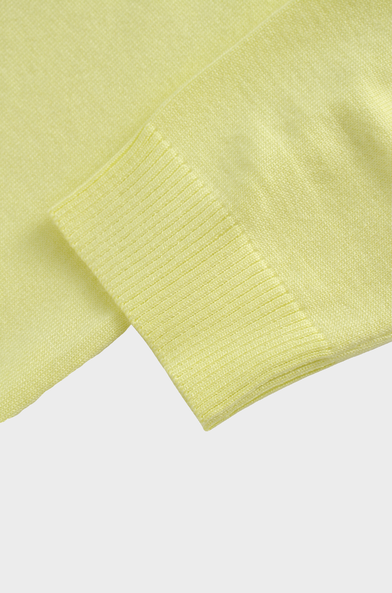 Basic Crew Sweater 3Q-Yellow