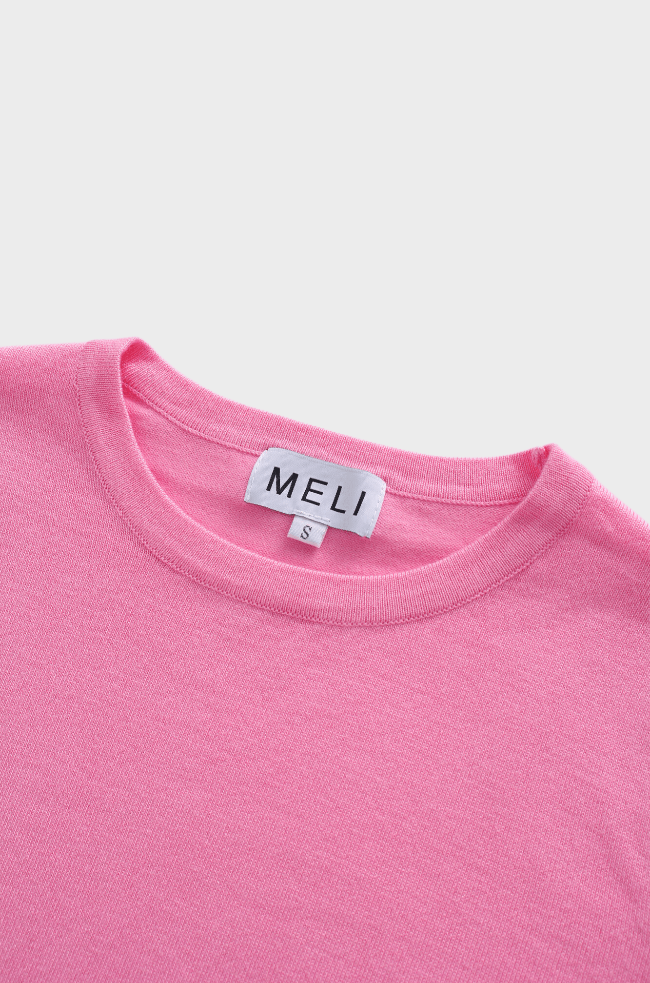 Basic Crew Sweater 3Q-Pink