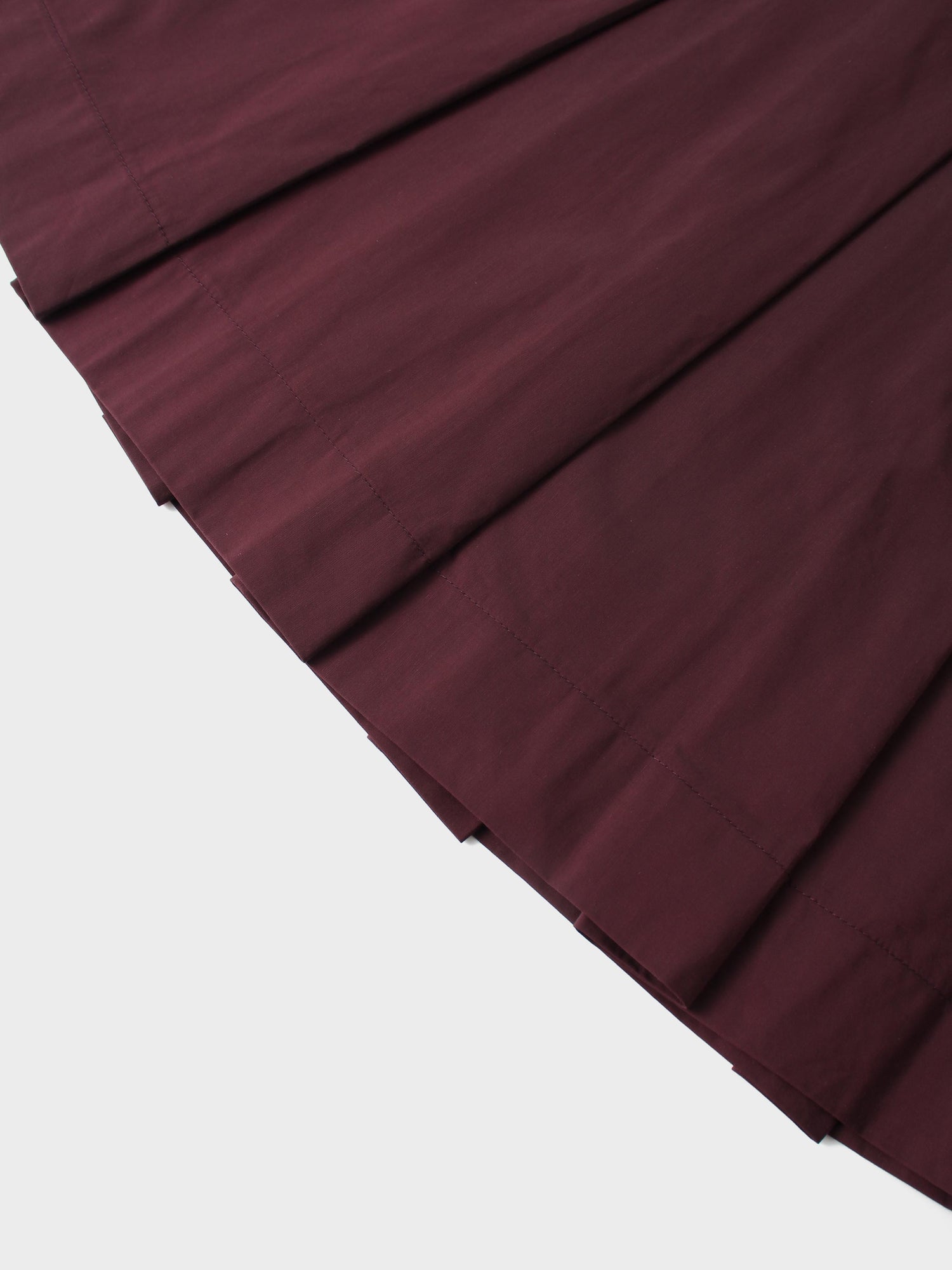 Taffeta Pleat Skirt 26&quot;-Plum