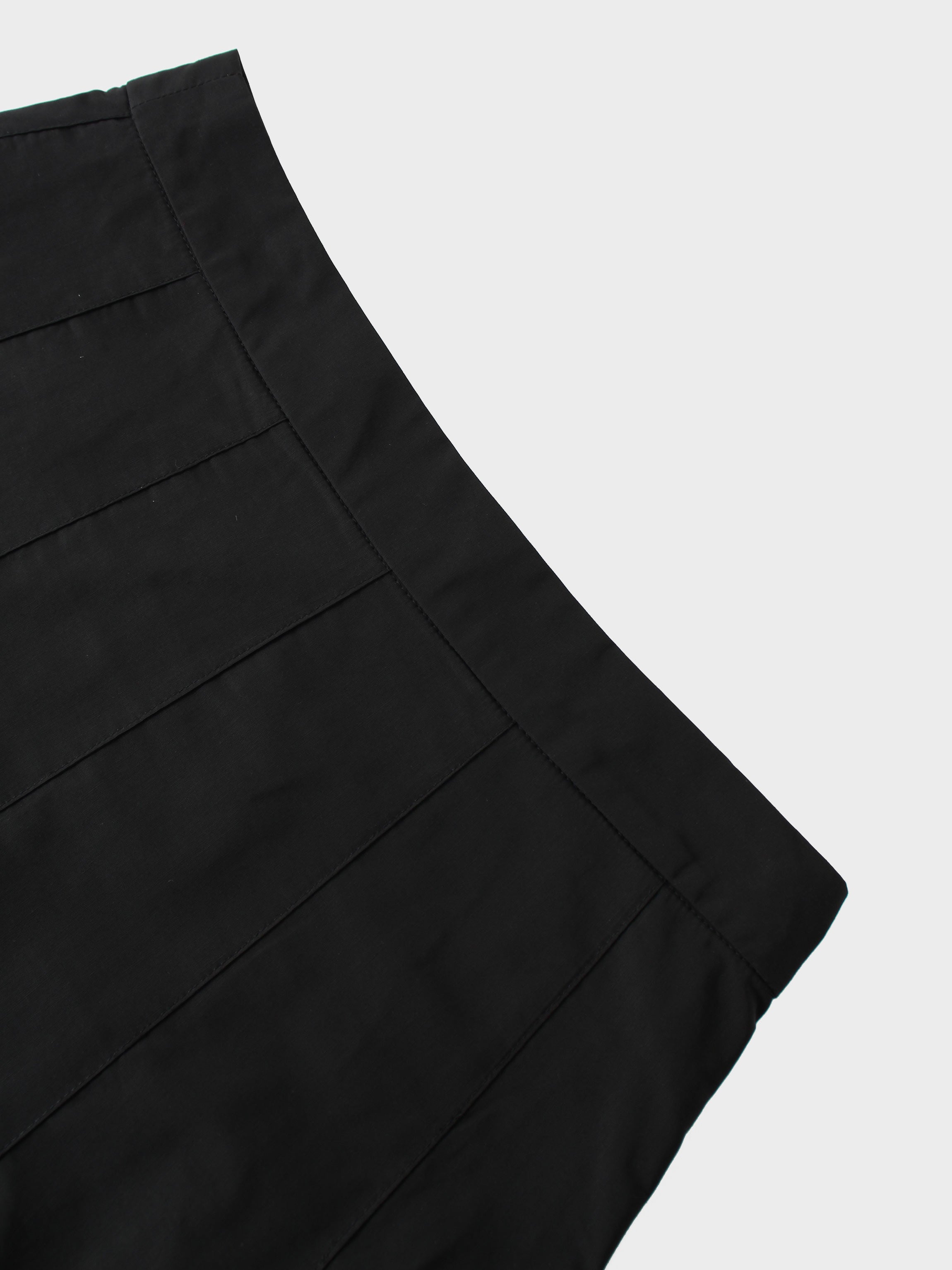 Taffeta Pleat Skirt 26&quot;-Black