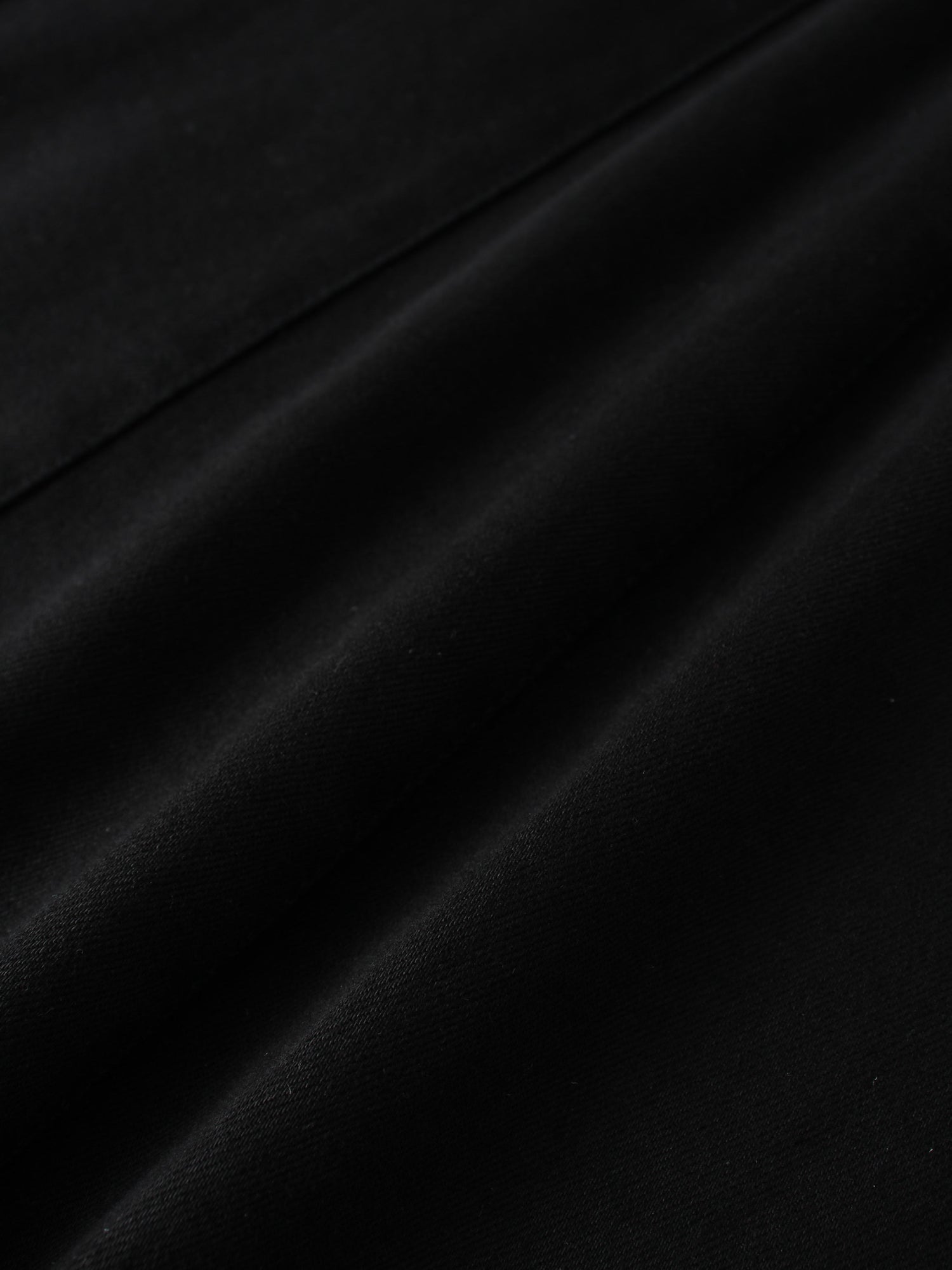Drop Waist Denim Skirt-Black