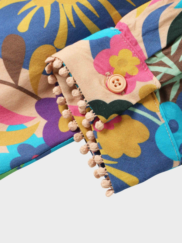 Pintuck Detail Blouse-Peach Craze