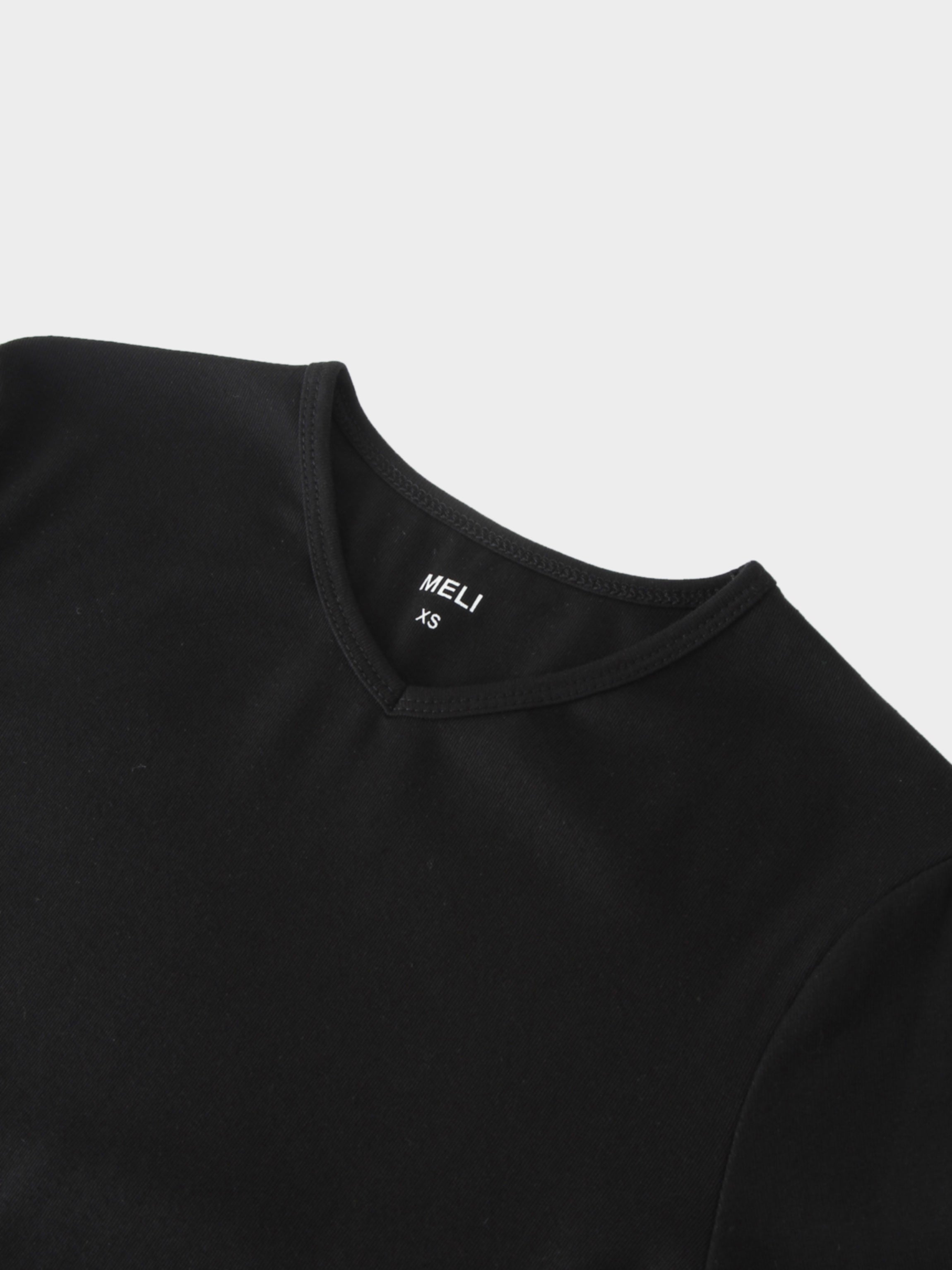 CAMISETA BASIC HIGH V 3Q-NEGRO