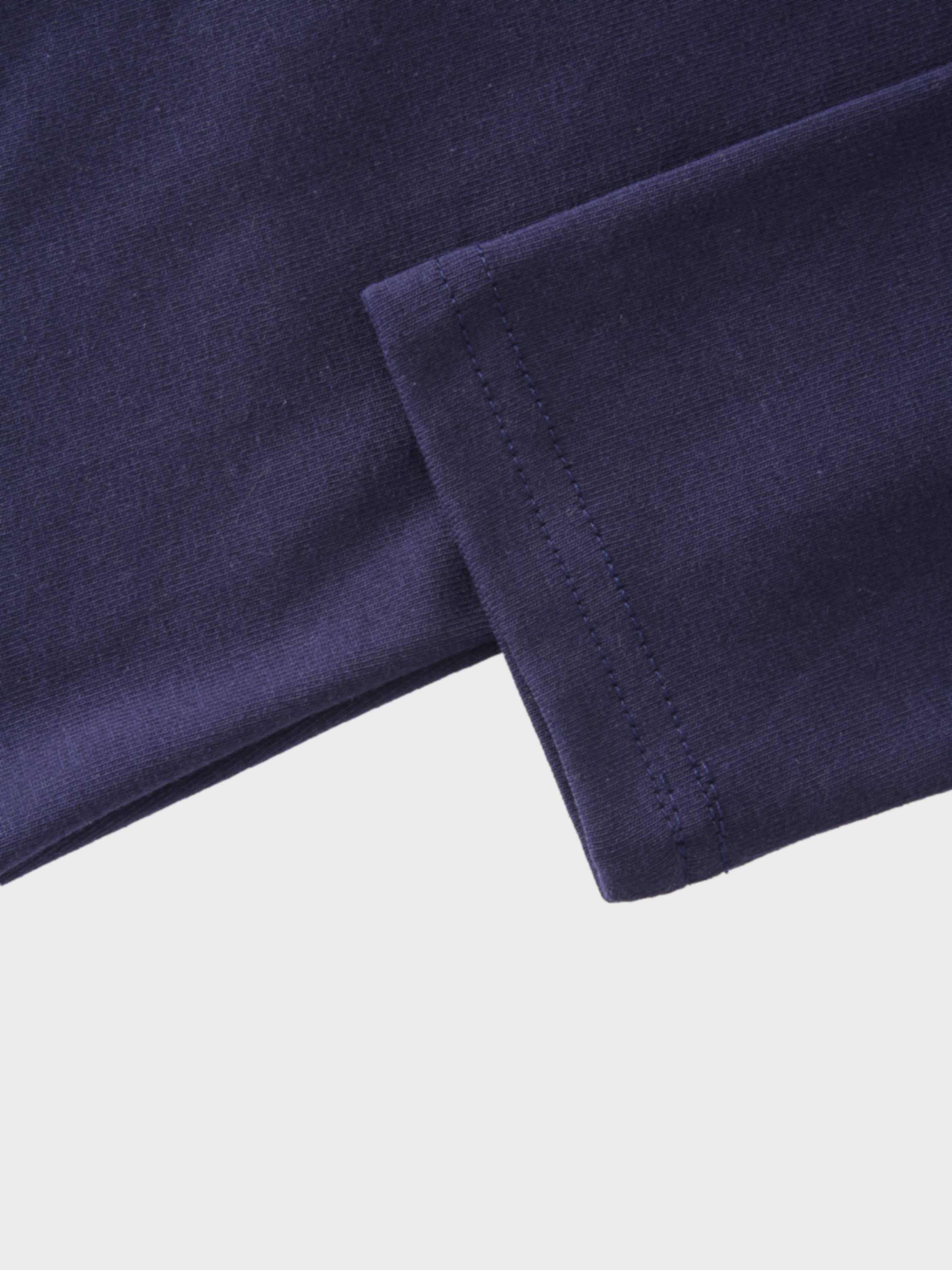 BASIC HIGH V TEE 3Q-NAVY