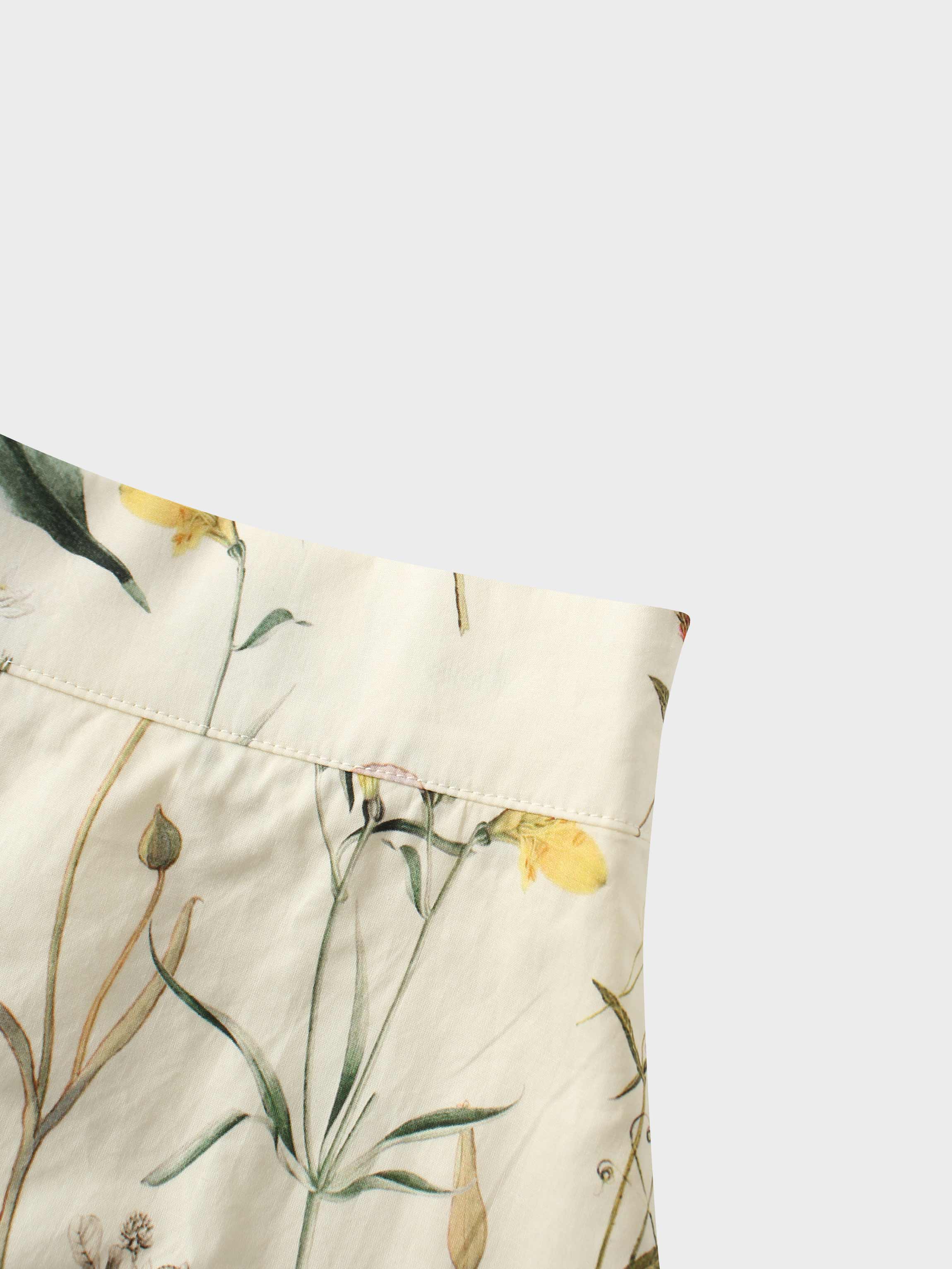 Yoke Floral Skirt-Vintage Floral