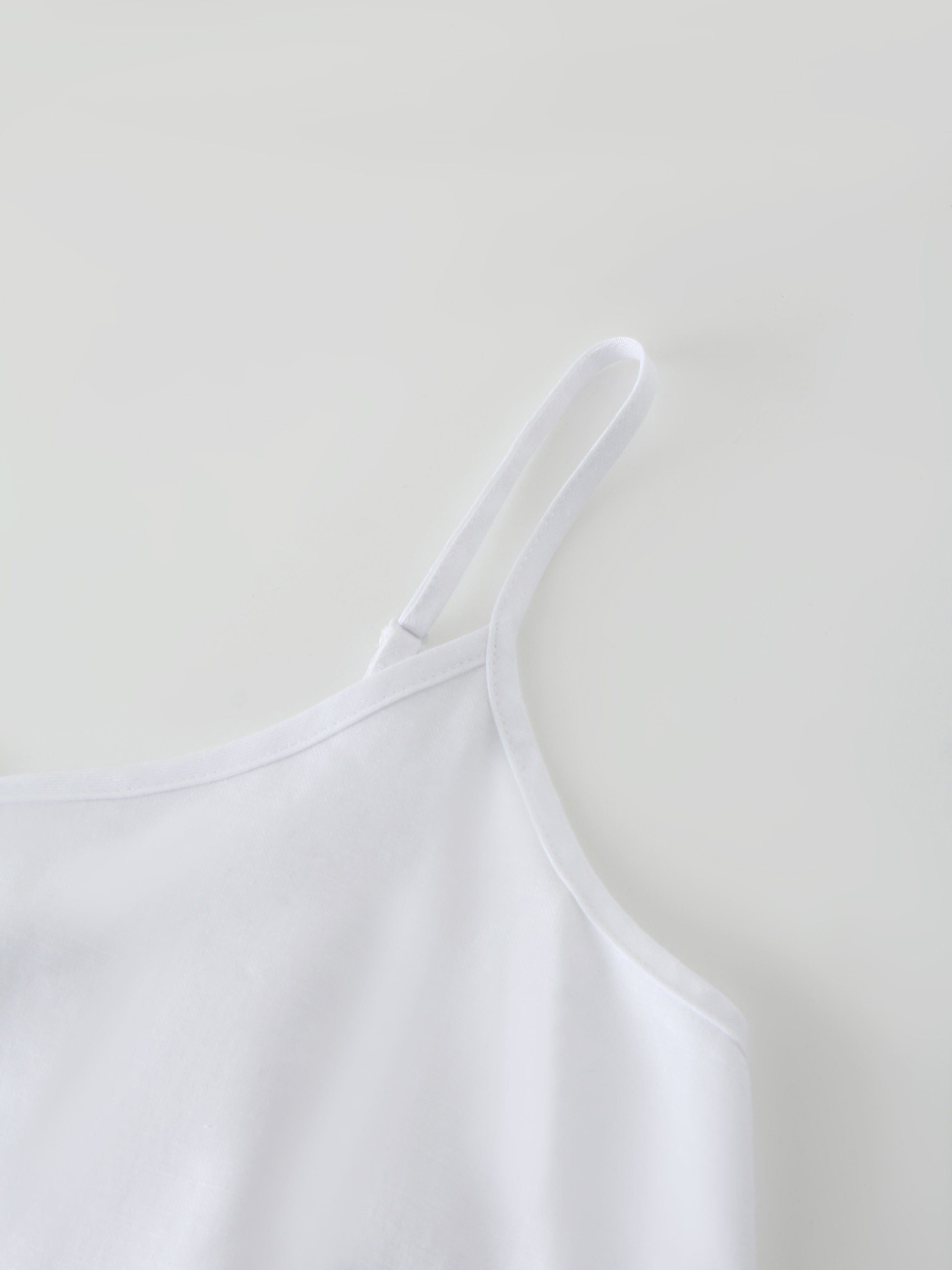 Linen Slip Dress-White