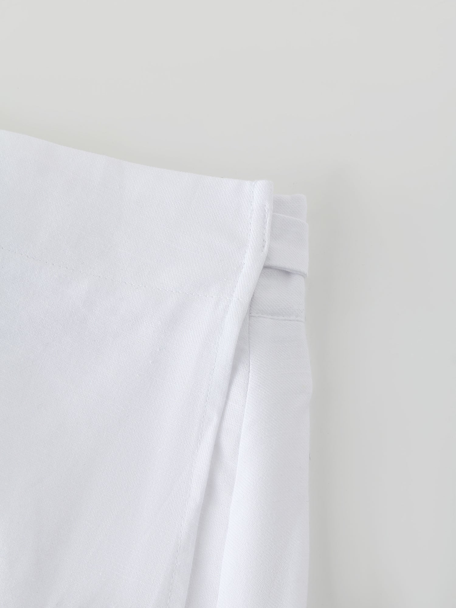 Linen Wrap Skirt-White