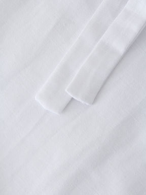 Linen Wrap Skirt-White