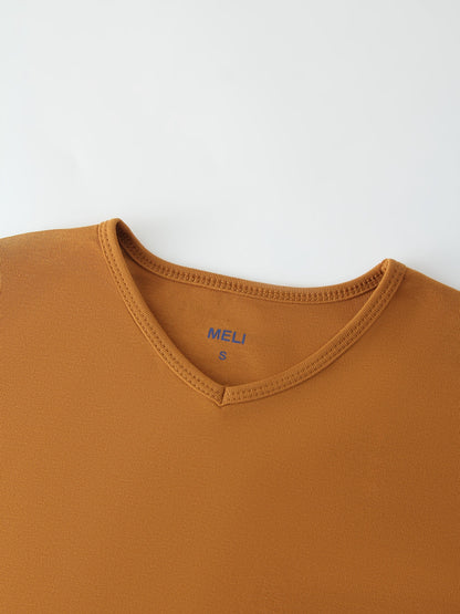 Basic High V Tee LS-Sand