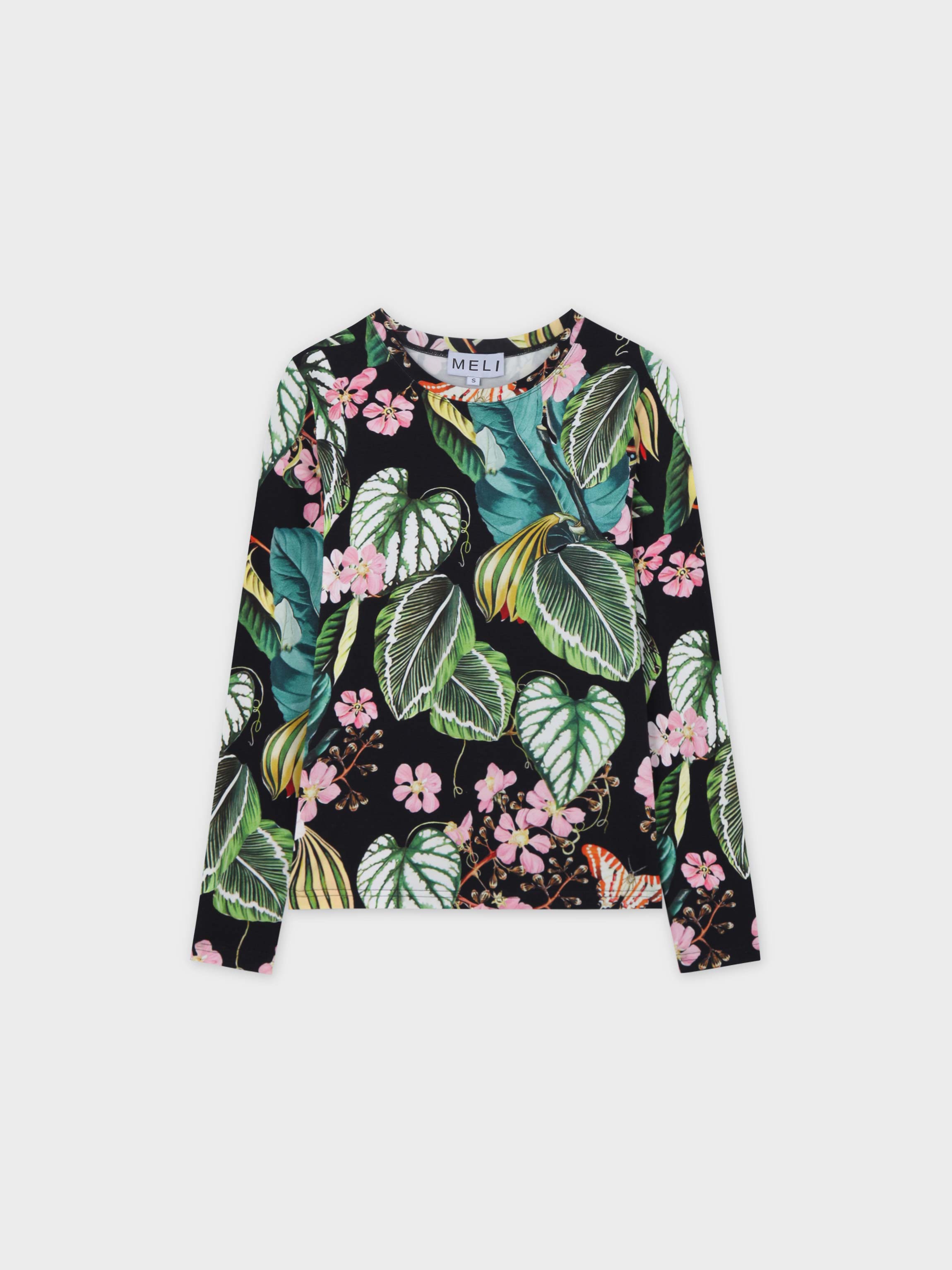 Printed Modal Tee-Hawaiian Floral