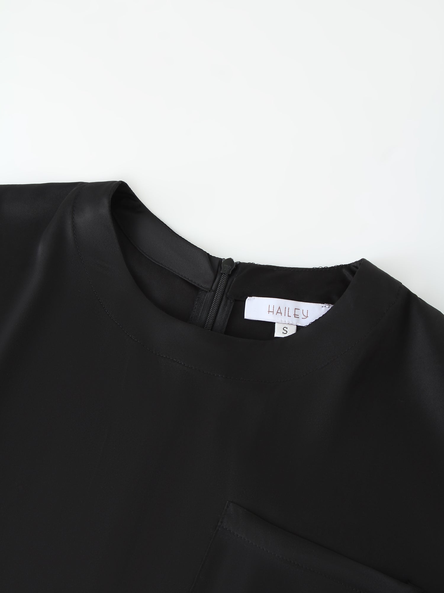 Satin Top-Black