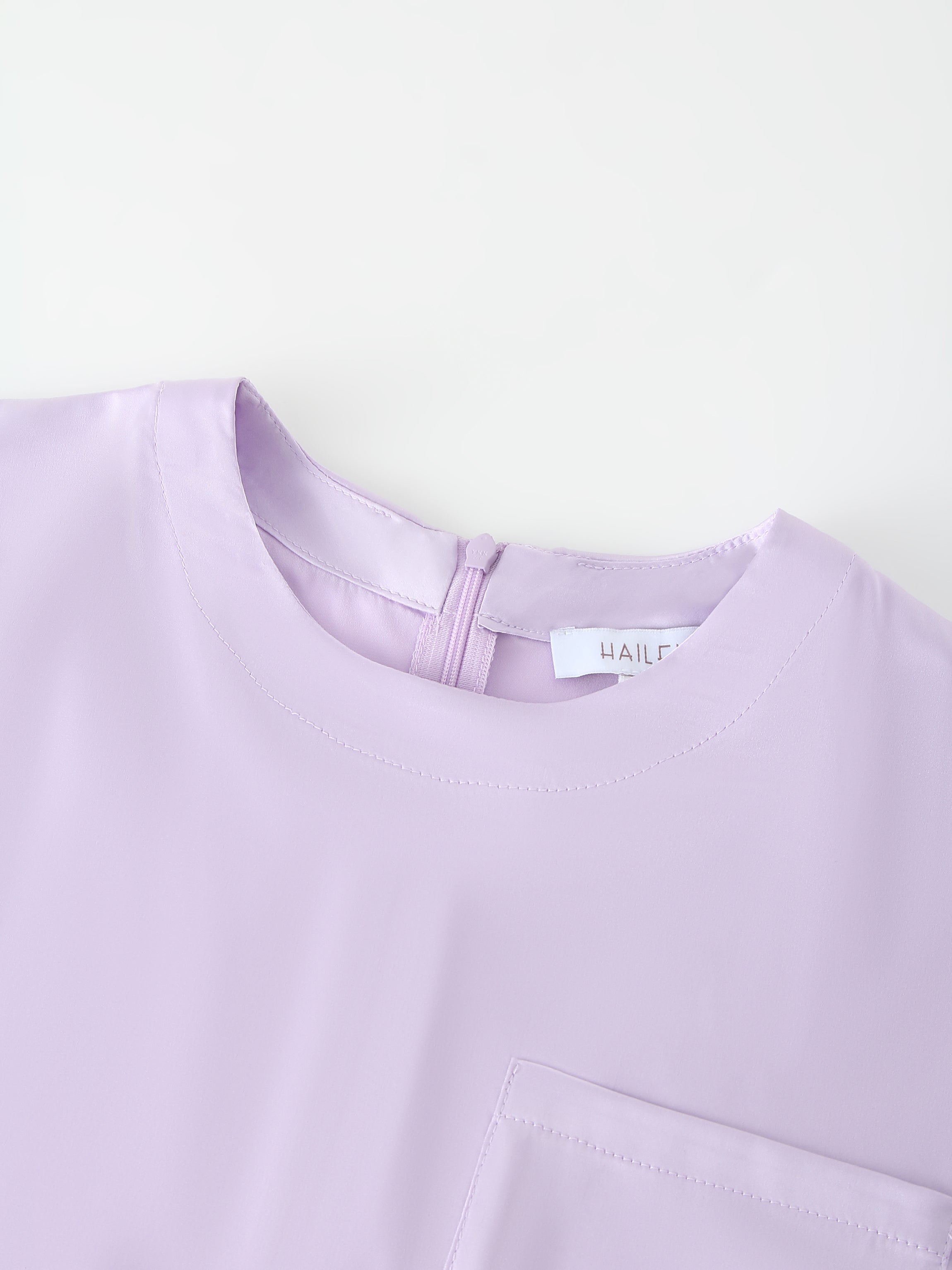 Satin Top-Lavender