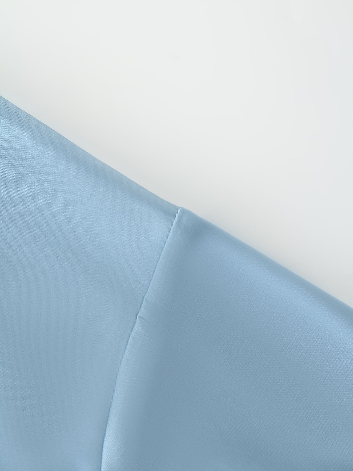 Satin Top-Light Blue