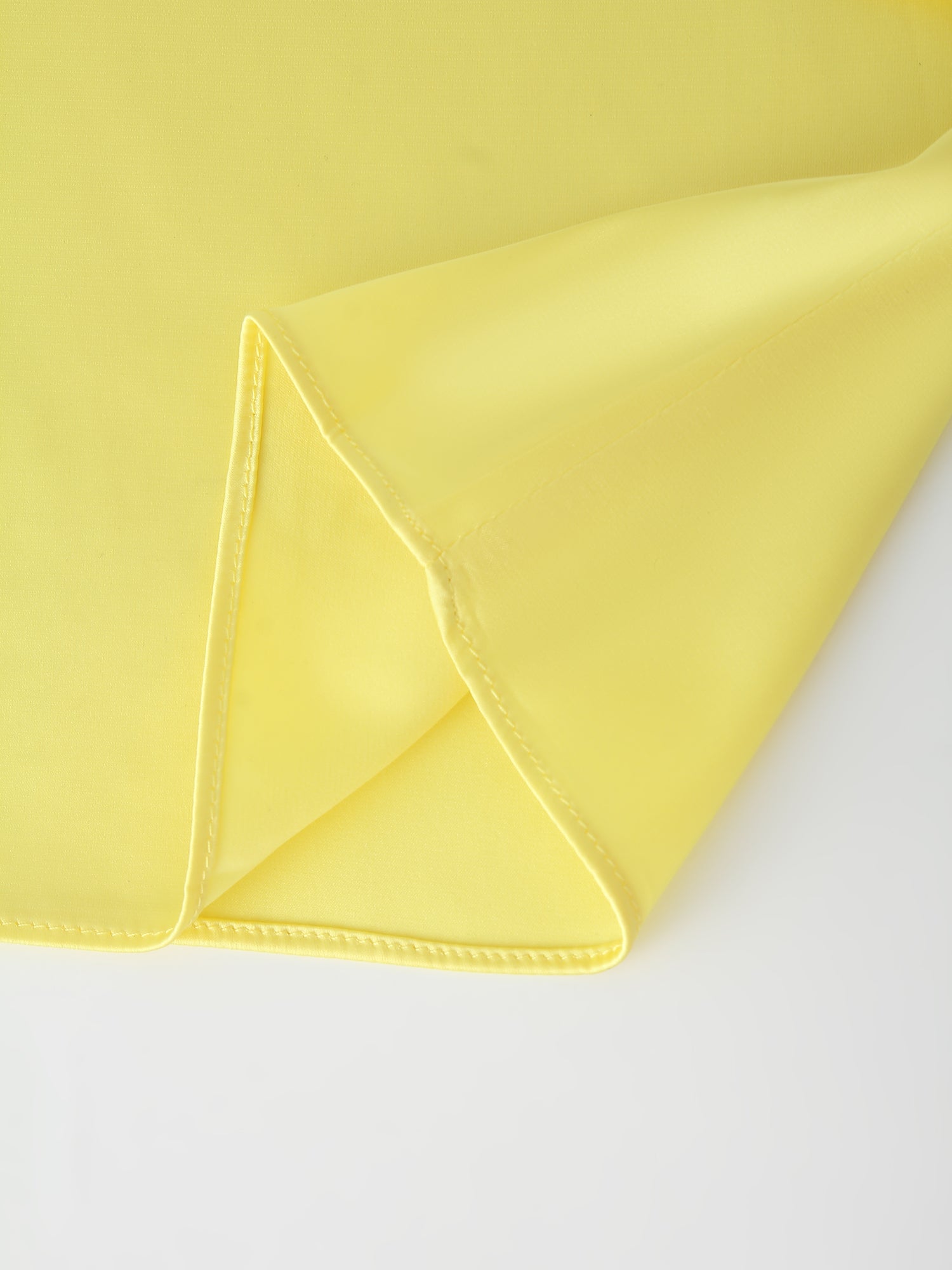 Wrap Satin Top-Yellow